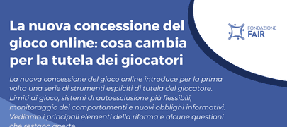 La nuova concessione del gioco online: cosa cambia per la tutela dei giocatori