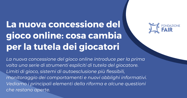 La nuova concessione del gioco online: cosa cambia per la tutela dei giocatori
